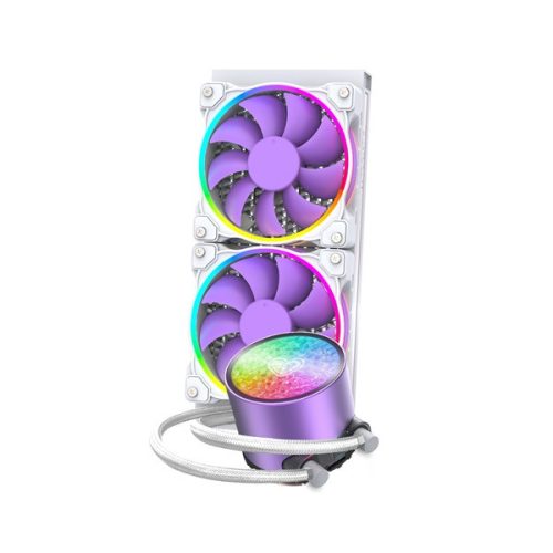 ID-Cooling CPU Water Cooler - PINKFLOW 240 DIAMOND PURPLE (16,3-33,5dB; max. 93,78 m3/h; 2x12cm)