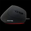 Advance Egér - VERTICAL PLUS MOUSE (1600 DPI, 6 gomb, ergonomikus, fekete)