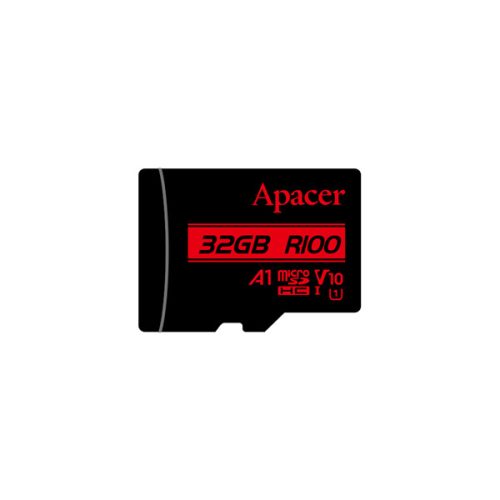 Apacer MicroSD kártya - 32GB microSDHC UHS-I Class10 V10 A1 (R/W: 100/10 MB/s) + adapter