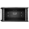 S-Link Rackszekrény - 4U 19" fali kivitel (190x530x400mm, Flatpack, Fekete