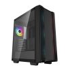 DeepCool Számítógépház - CC560 A-RGB V2 (fekete, ablakos, 4x12cm venti, Mini-ITX / Micro-ATX / ATX, 1xUSB3.0, 1xUSB2.0)