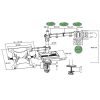 Advance Monitor/Notebook Asztali konzol - XTENDMOUNTS FLEX (17-32", Max.: 2x9kg, dönthető, forgatható, fekete)