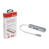 Equip Multifunkciós átalakító - 133481 (Bemenet: USB-C, Kimenet: 3x USB3.0/RJ45(Gigabit))